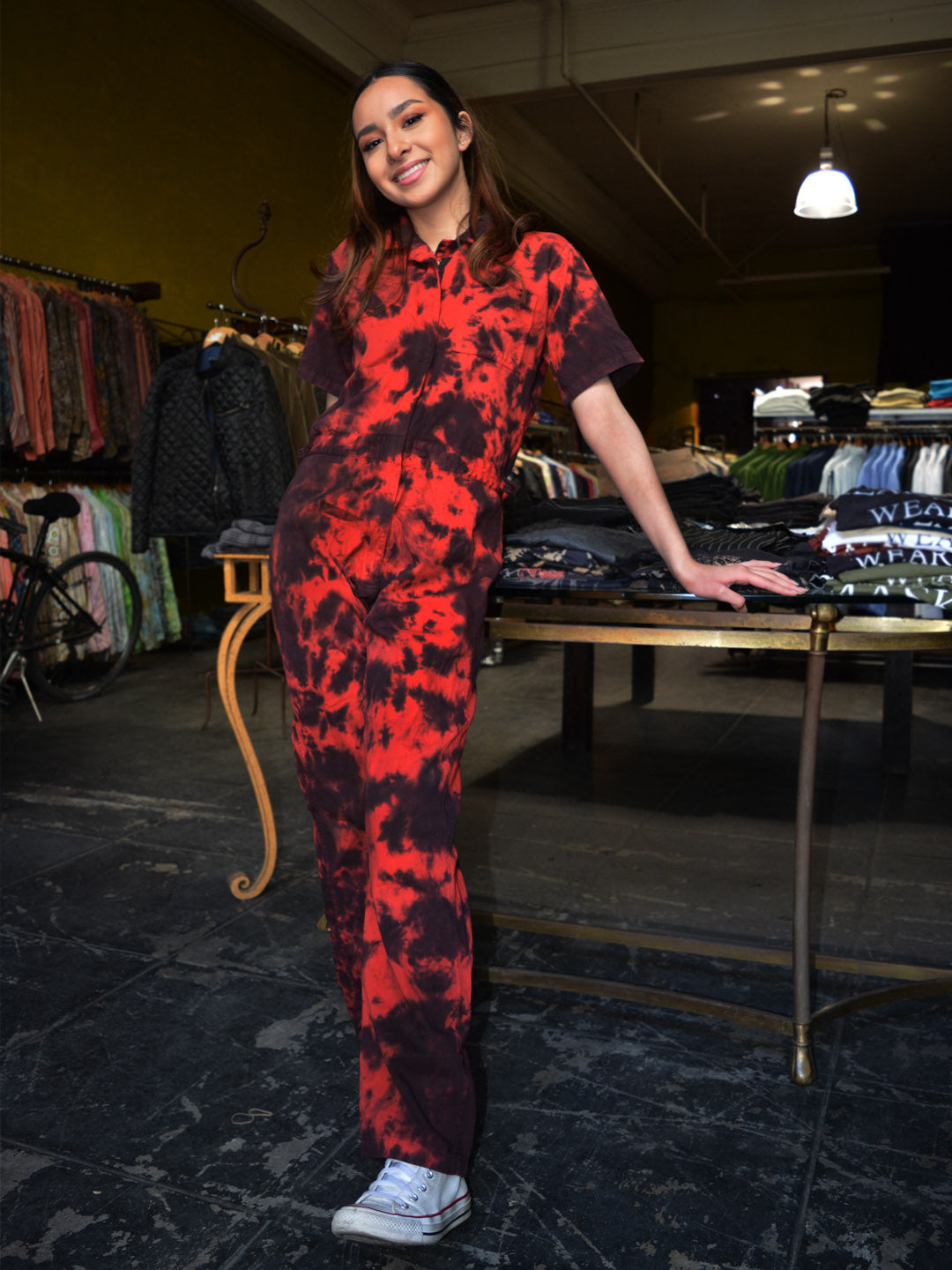 Tie-Dye Coveralls | Red