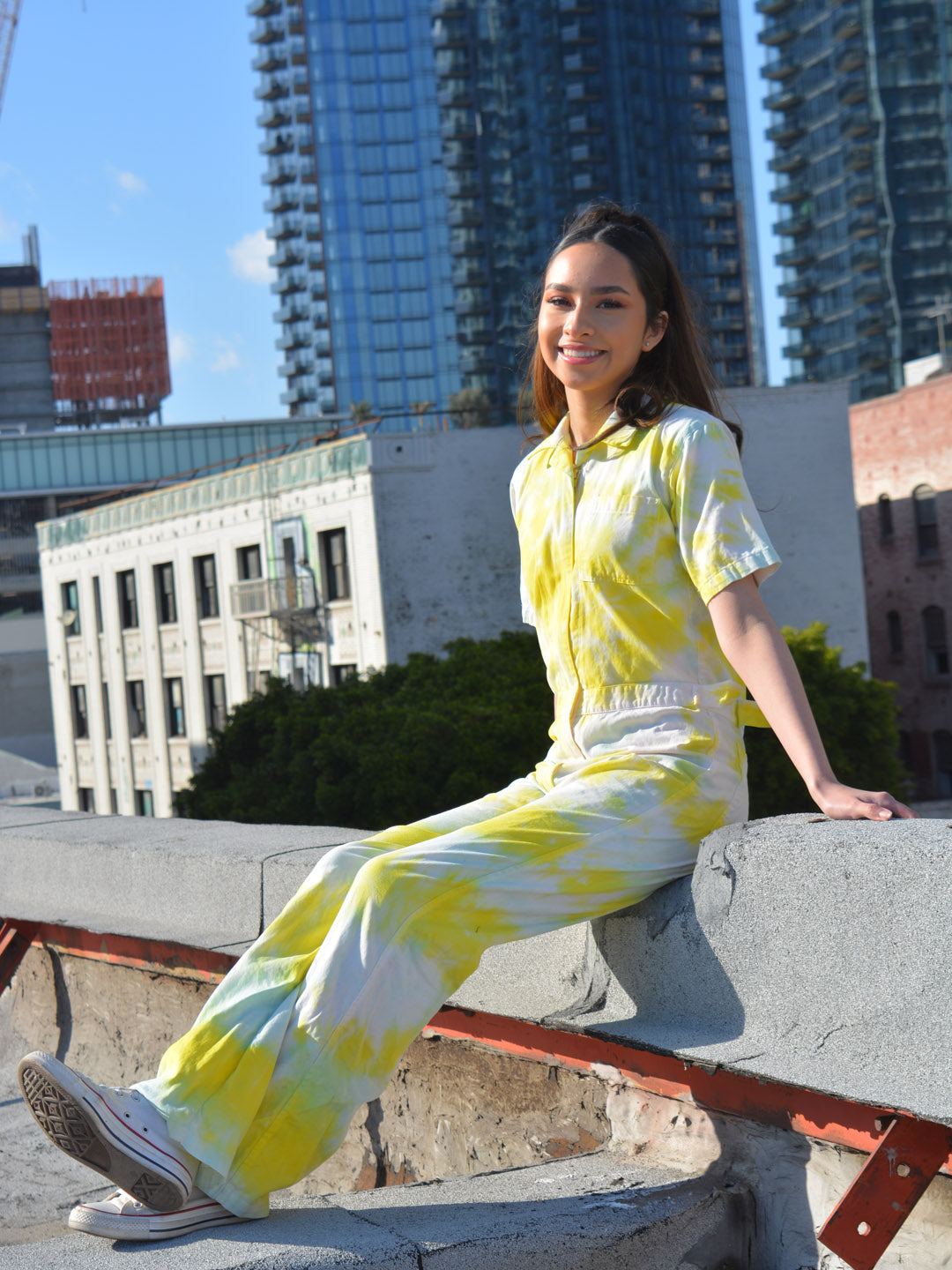 Tie-Dye Coveralls | Yellow