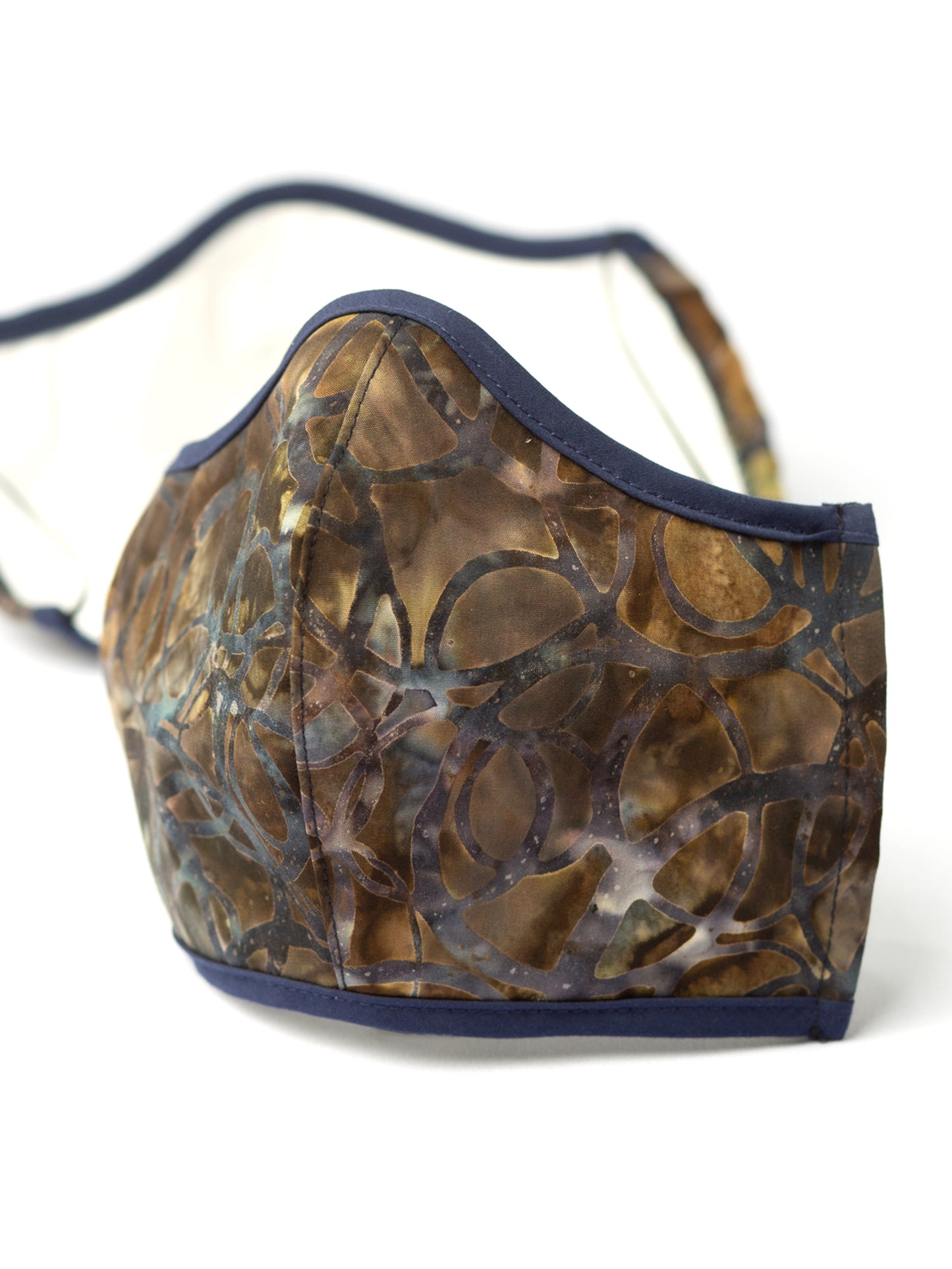 Fitted Mask with Filter Pocket - Batik Forest