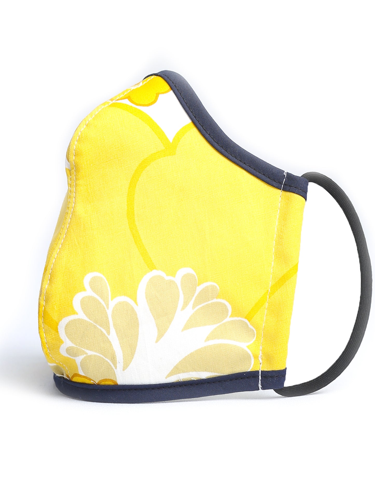 Fitted Face Mask with Filter Pocket - Daisy