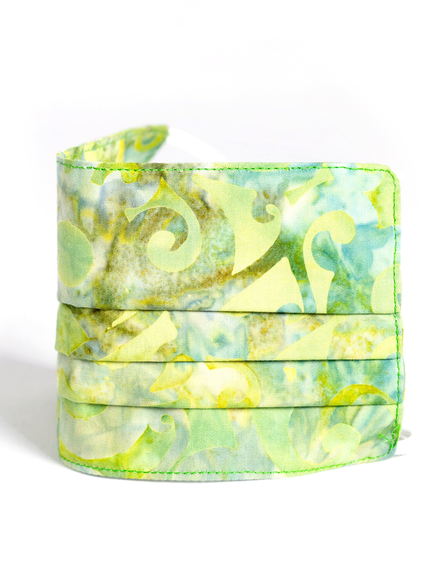 Pleated Mask - Batik Green Fantasy