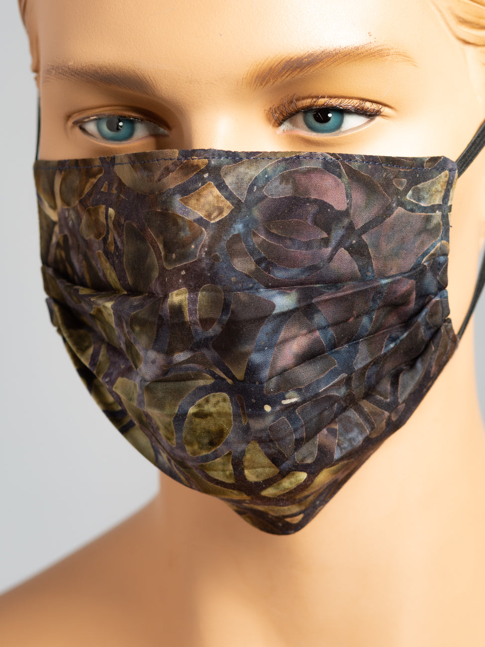 Pleated Mask - Batik Forest Camo