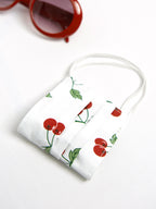 Pleated Face Mask with Cherries
