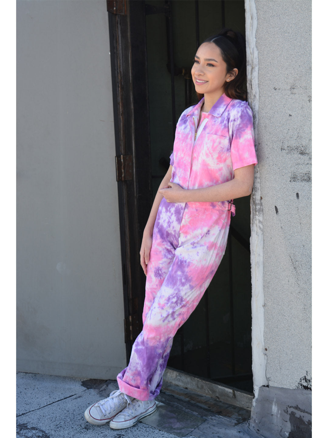 Tie-Dye Coveralls | Pink