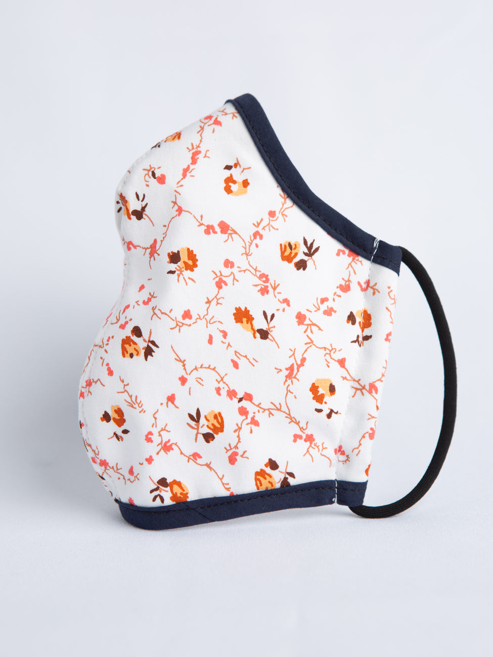 Fitted Mask with Filter Pocket - Floral