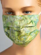 Pleated Mask - Batik Green Fantasy